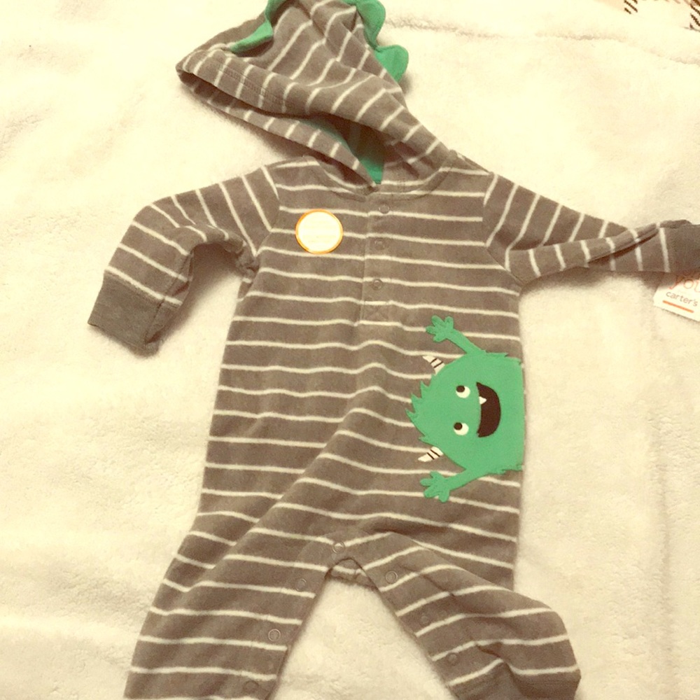 Carter’s 3 month boy Dinosaur monster theme